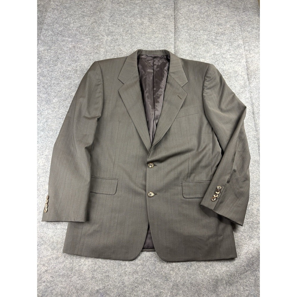 Hickey Freeman‎ Men's Blazer 44R Wool Cashmere Brown Business Old Money Classy
